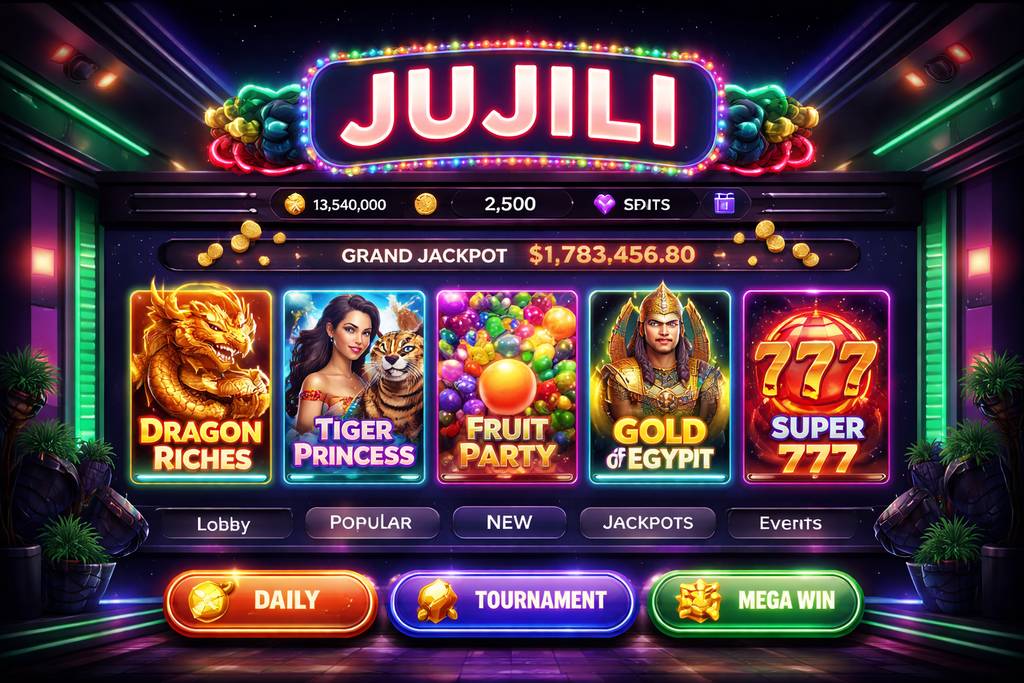JUJILI Slots Bangladesh reel lobby with jackpot highlights